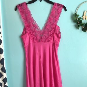 Vintage Jill Andrea of New York Pink Night Gown